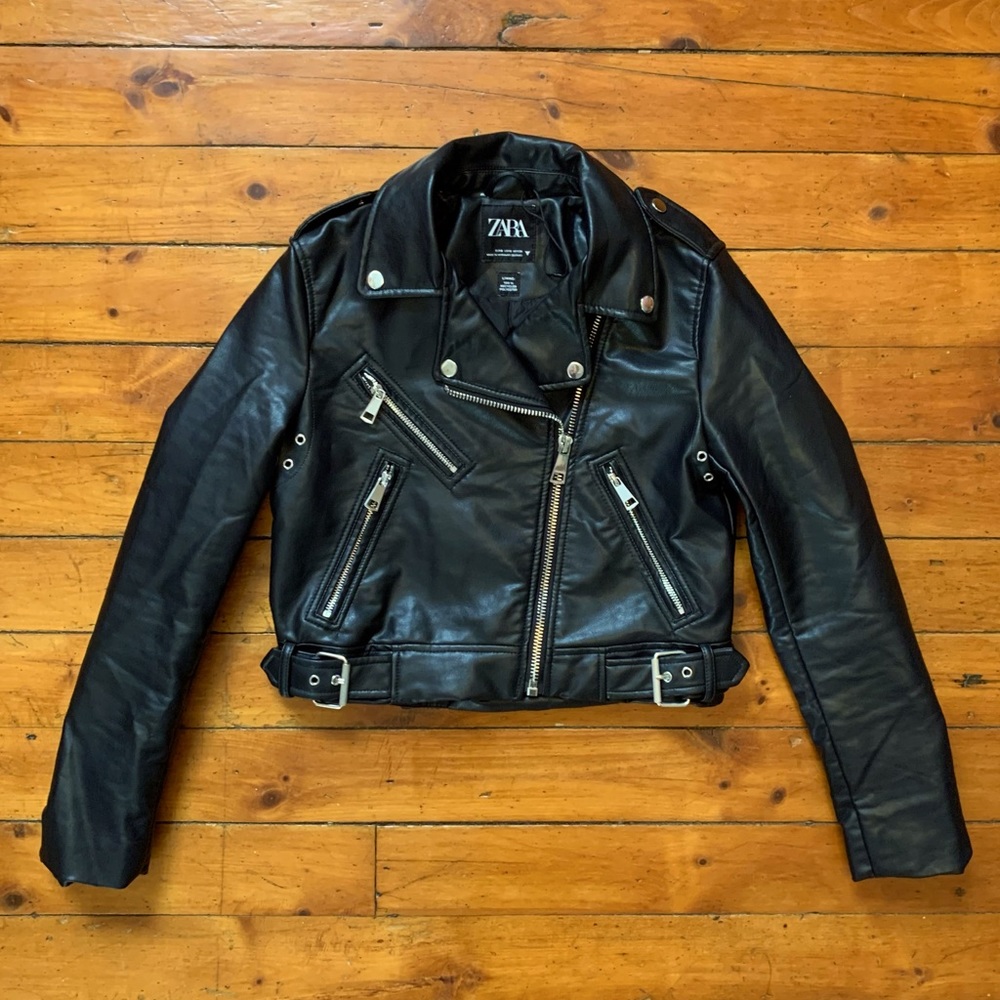 Zara Faux Leather Jacket NWOT